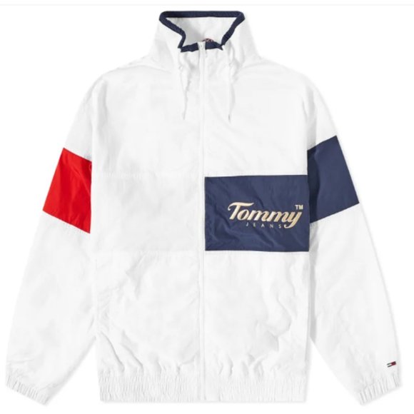 Tommy Hilfiger Archive 90s-inspired classic colour-blocked Jacket Size Large - Picture 1 of 13